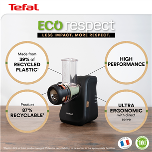 Tefal Eco Respect, 200 W, must - Salatilõikur