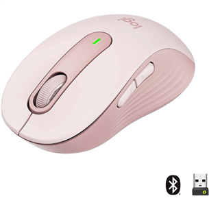 Logitech Signature M650 L, vaikne, roosa - Juhtmevaba optiline hiir 910-006237