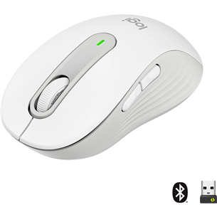 Logitech Signature M650 L, vaikne, valge - Juhtmevaba optiline hiir