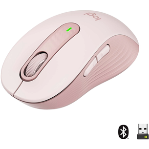 Logitech Signature M650, vaikne, roosa - Juhtmevaba optiline hiir