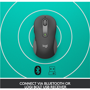 Logitech Signature M650, vaikne, must - Juhtmevaba optiline hiir