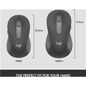 Logitech Signature M650, black - Wireless Optical Mouse