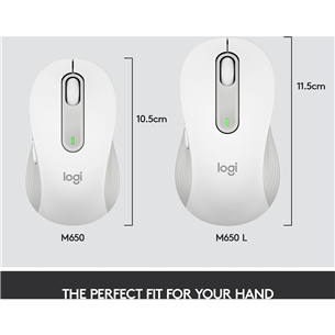Logitech Signature M650, white - Wireless mouse