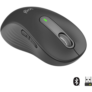 Logitech Signature M650 L, vasakukäeline, must - Juhtmevaba optiline hiir 910-006239