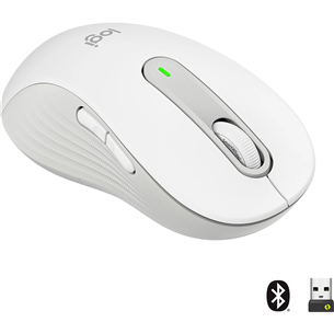 Logitech Signature M650 L, left handed, silent, white - Wireless Optical Mouse 910-006240