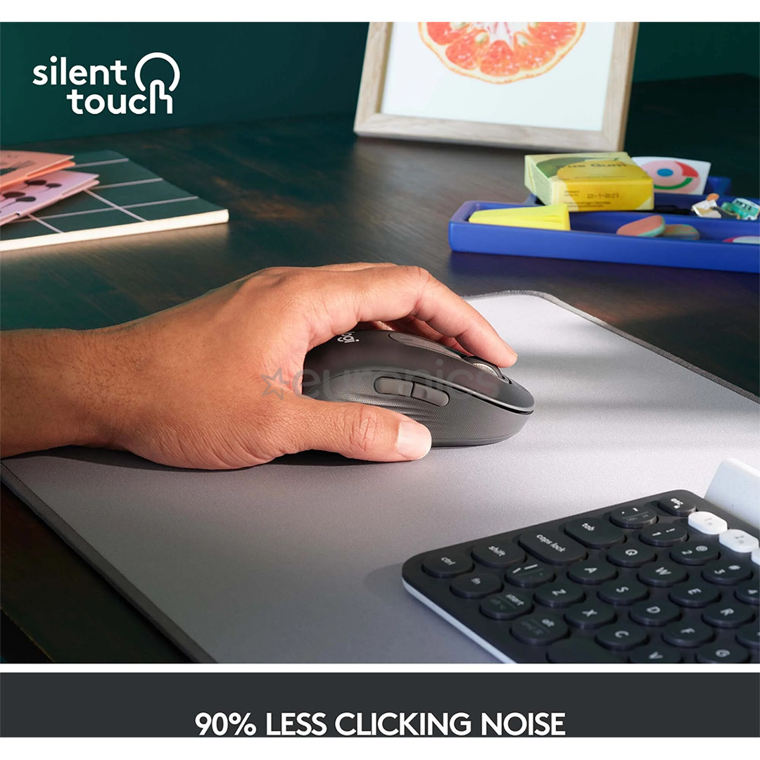 Logitech Signature M650 L, vasakukäeline, must - Juhtmevaba optiline hiir