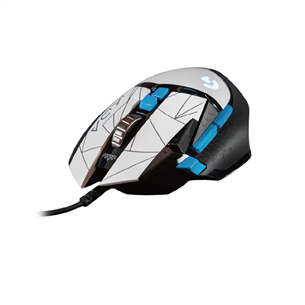 Logitech G502 Hero League of Legends Edition, white/black/light blue - Wired mouse