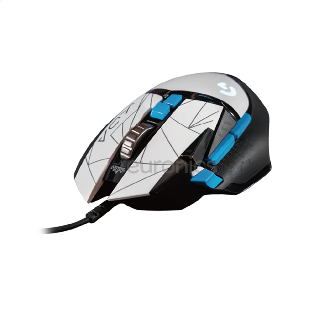 Logitech G502 Hero League of Legends Edition, белый/черный/голубой - Проводная мышь