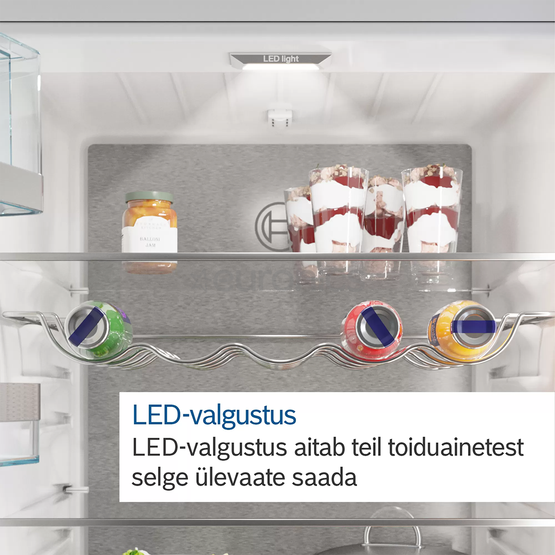 Bosch seeria 6, 319 L, kõrgus 178 cm - Integreeritav jahekapp