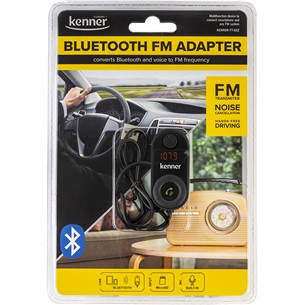 Kenner FT-622 BT, Bluetooth, USB toitega, SD-kaardi tugi, must - FM Transmitter