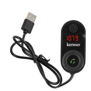 Kenner FT-622 BT, Bluetooth, USB toitega, SD-kaardi tugi, must - FM Transmitter