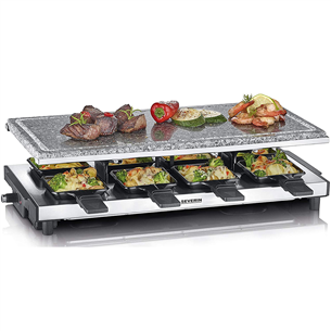 Severin, 1500 W, stainless steel - Raclette grill with natural hot cooking stone