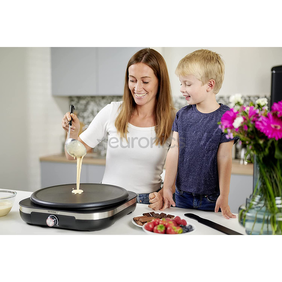 Severin, 1500 W, must - Pannkoogimasin XXL