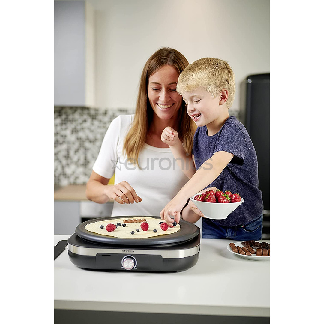 Severin, 1500 W, must - Pannkoogimasin XXL
