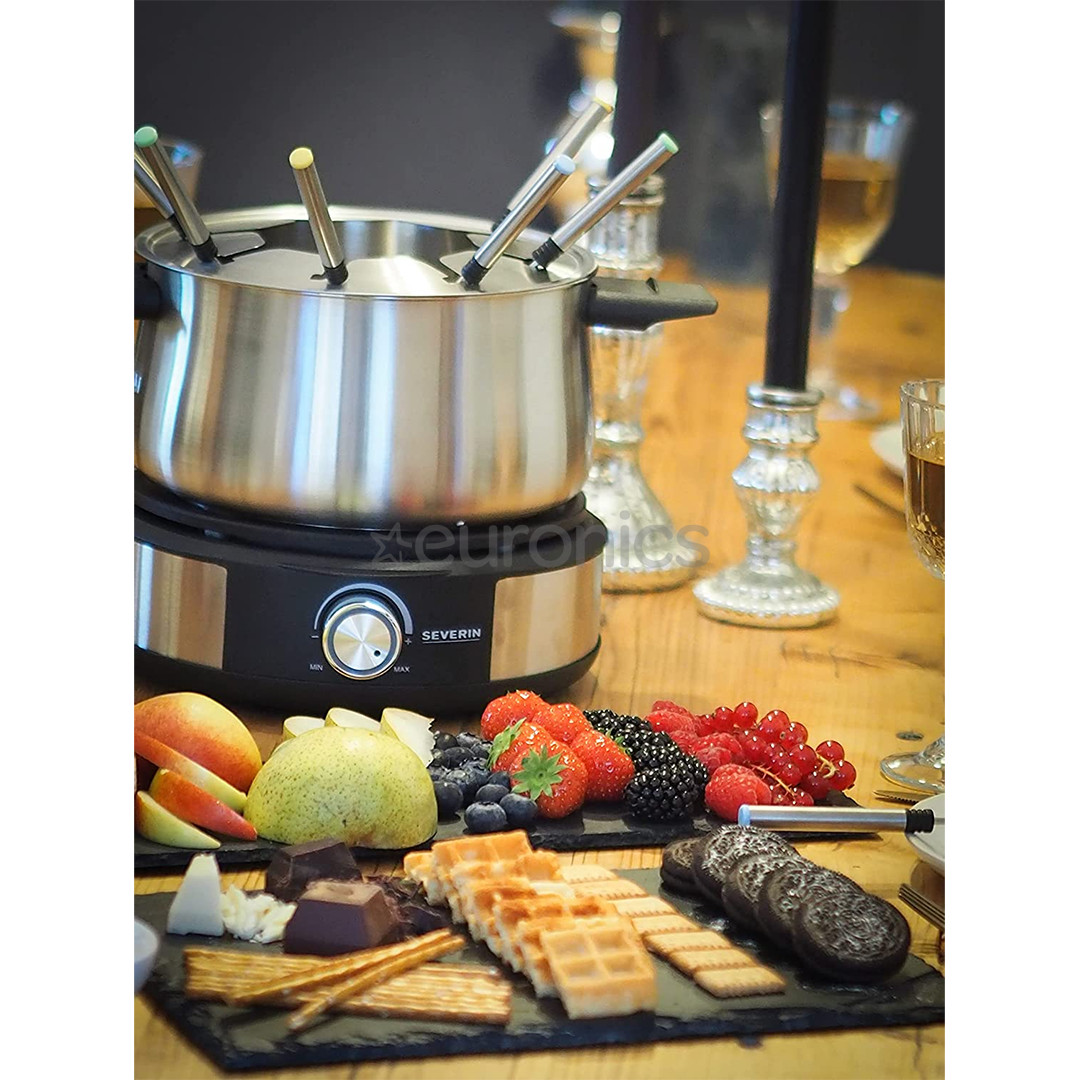 Severin, 1500 W, stainless steel - Fondue / Crêpes maker