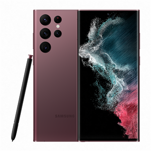 Samsung Galaxy S22 Ultra, 256 ГБ, темно-красный - Смартфон SM-S908BDRGEUE