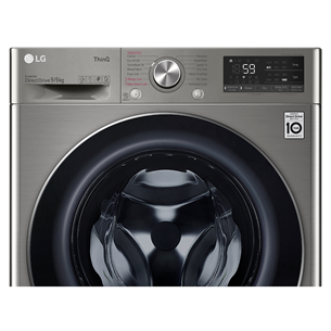 LG, 9 kg / 6 kg, depth 56.5 cm, 1400 rpm - Washer-Dryer Combo