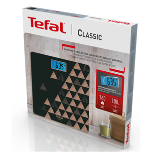 Tefal Classic, до 160 кг, черный/медный - Напольные весы