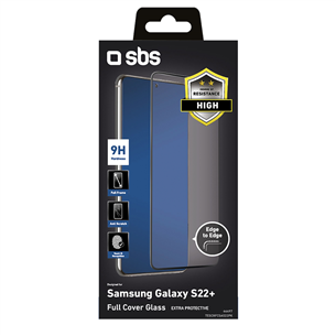 SBS Full Cover Tempered Glass, Samsung Galaxy S22+ - Screen protector