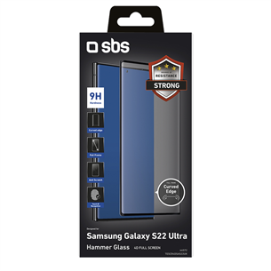 SBS 4D Tempered Glass, Samsung Galaxy S22 Ultra - Защитное стекло