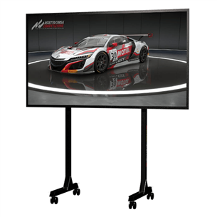 Next Level Racing Free Standing Single Monitor Stand, must - Monitori statiiv