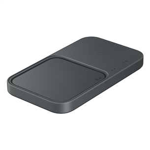 Samsung Wireless Charger Duo Pad + Travel Adapter, tumehall - Juhtmevaba laadija