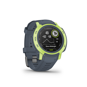 Garmin Instinct 2, Surf Edition, 45 мм, синий/неоново-желтый - Спортивные часы 010-02626-02