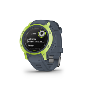 Garmin Instinct 2, Surf Edition, 45 mm, sinine / neoonkollane - Spordikell