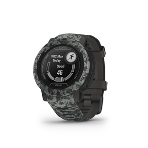 Garmin Instinct 2, Camo Edition, 45 mm, tumehall kamuflaaž - Spordikell