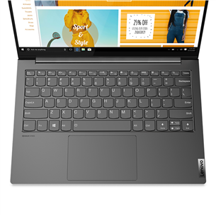 Lenovo Yoga Slim 7 13ACN5, 13,3", QHD, Ryzen 5, 16 ГБ, 512 ГБ, серый - Ноутбук