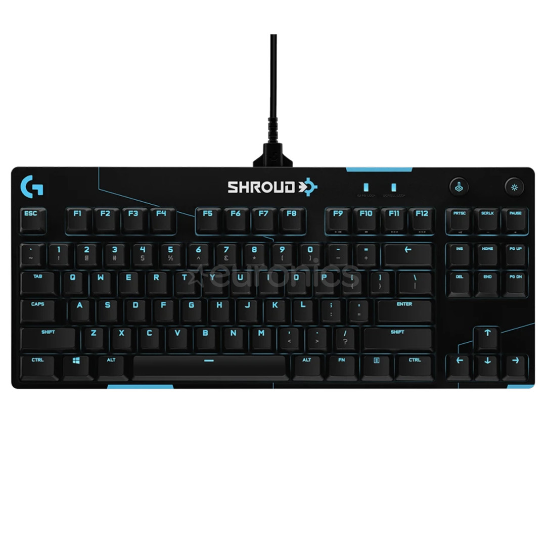 Logitech PRO X Shroud, TKL, SWE, black - Keyboard