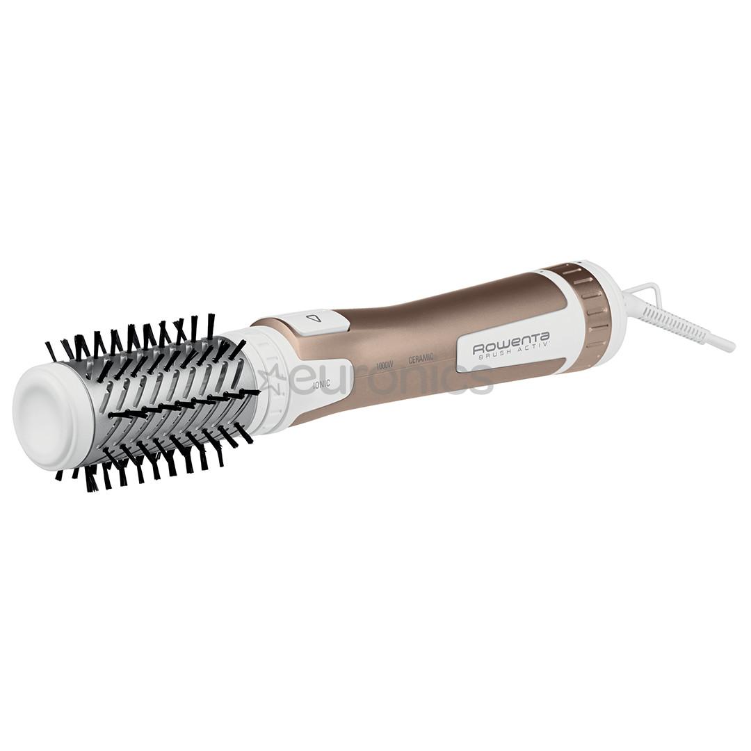 Rowenta Brush Activ Compact, 1000 Вт, белый/медный - Вращающаяся фен-щетка