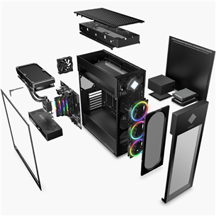 HP OMEN 45L Gaming Desktop GT22- 0075no, Ryzen 9, 32GB, 1TB, RTX3080, W11 - Lauaarvuti