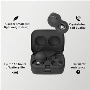 Sony LinkBuds, must - Täisjuhtmevabad kõrvaklapid