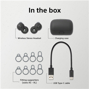 Sony LinkBuds, must - Täisjuhtmevabad kõrvaklapid