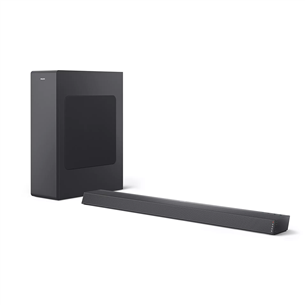 Philips, 2.1, dark gray - Soundbar + Wireless Subwoofer