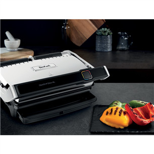 Tefal OptiGrill Elite XL, 2200 Вт, черный/нерж. сталь - Электрический гриль