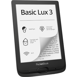 PocketBook Basic Lux 3, 6", 8 GB, must - E-luger