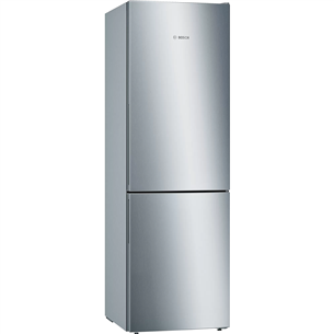 Bosch Series 6, 308 L, height 186 cm, inox - Refrigerator KGE36AICA