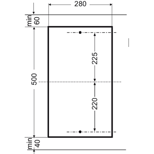 Hansa, laius 29 cm, roostevaba teras - Integreeritav gaasipliidiplaat