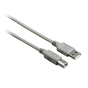 Hama USB-A -- USB-B, 3 m, gray - Cable