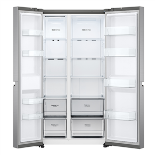 LG, NoFrost, 655 L, height 179 cm, silver - SBS Refrigerator