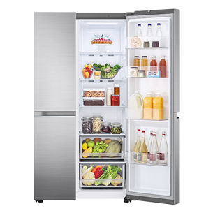 LG, NoFrost, 655 L, height 179 cm, silver - SBS Refrigerator