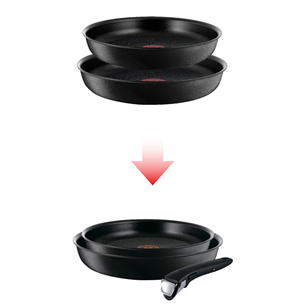 Tefal Ingenio Expertise, 22/26 cm, black - Frypan set + handle