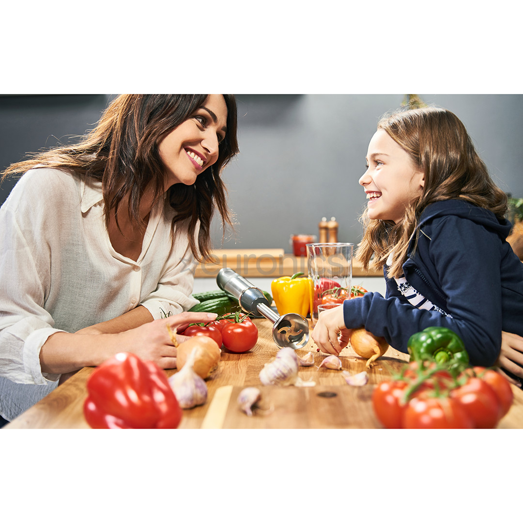 Tefal QuickChef 2in1, 1000 Вт, черный/нерж. сталь - Погружной блендер