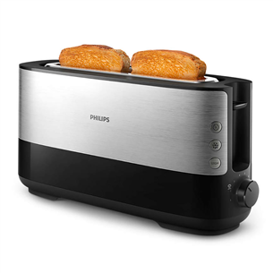 Philips Viva Collection, 950 W, black/silver - Toaster HD2692/90