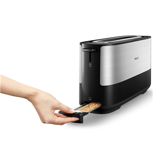 Philips Viva Collection, 950 W, black/silver - Toaster