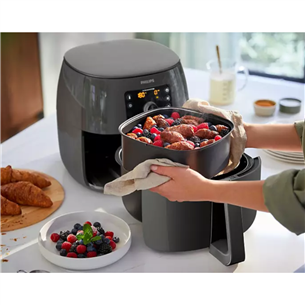 Philips Airfryer XXL, 2225 W, hall - Kuumaõhufritüür + küpsetustarvik