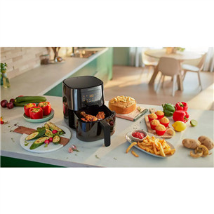 Philips Essential, 4,1 L, 1400 W, must - Kuumaõhufritüür