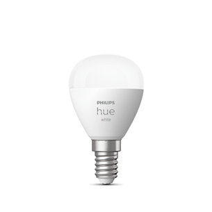 Philips Hue White Lustre, Läikiv, P45, E14, 2 tk, valge - Nutivalgusti